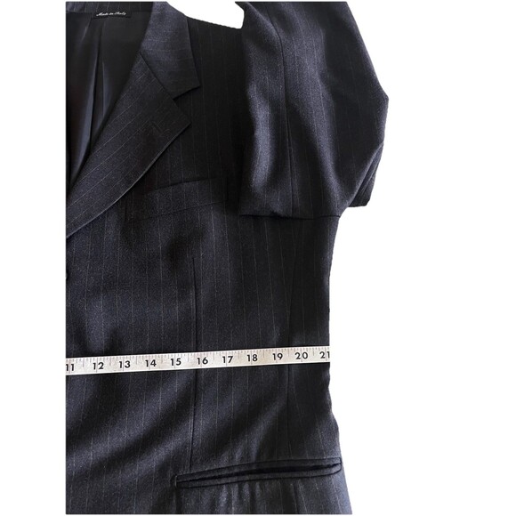 PAL ZILERI Guabello Men 42-44R Blazer Designer Wool Pinstripe Suit Jacket Italy - Picture 15 of 16